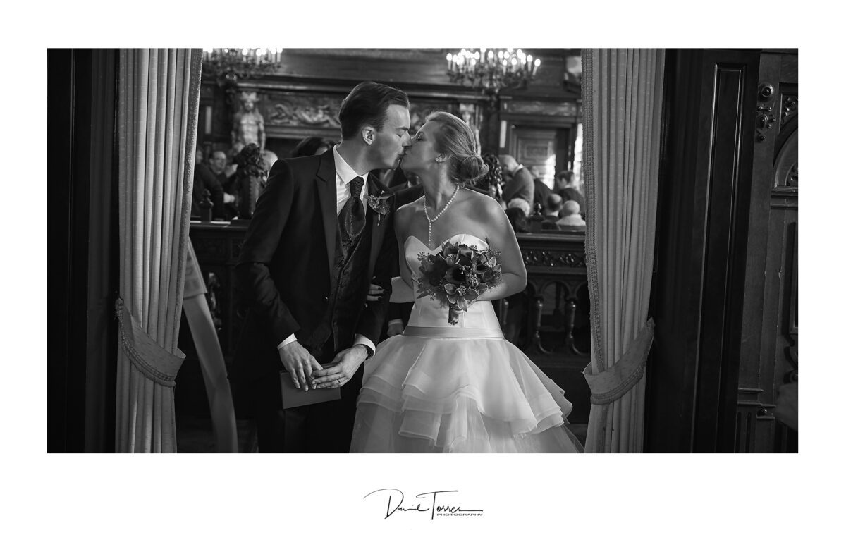 zwartwit huwelijksfotografie