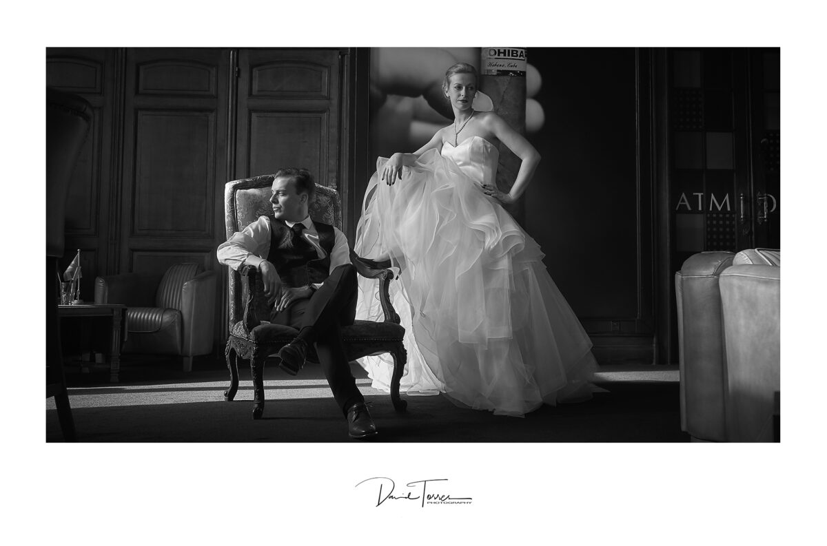 zwartwit huwelijksfotografie